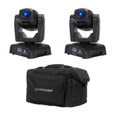 2x ADJ Pocket Pro 25W LED Moving Head Schwarz inkl. Tragetasche **